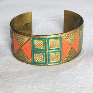 Handmade Copper Geometric Bracelet